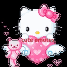 Cute Emotes Hello Kitty GIF