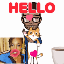 Hello Cat GIF - Hello Cat Jayjay GIFs