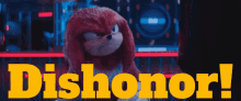 sonic knuckles dishonor sonic movie2 disgrace