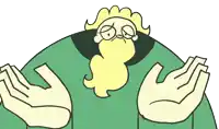 a cartoon character with glasses and a beard is making a funny face