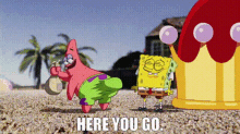 here ya go spongebob patrick
