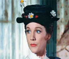 Mary Poppins Cheeky GIF - Mary Poppins Julie Andrews Cheeky GIFs