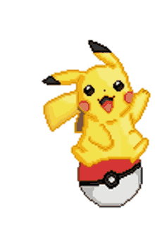 pokemon pikachu pokemon ball wave happy