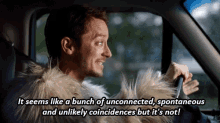 Dirk Gently Hollistic Detective Agency Elijah Wood GIF - Dirk Gently Hollistic Detective Agency Elijah Wood Bunch Of Unconnected Spontaneous And Unlikely Coincidences GIFs