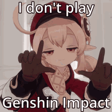 Genshin Impact I Dont Play GIF - Genshin Impact I Dont Play I Dont Play Genshin Impact GIFs