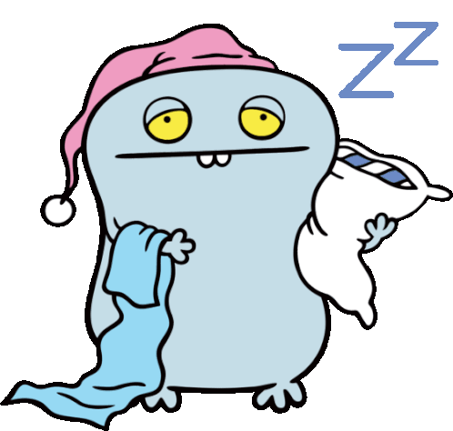 Babo Getting Ready For Bedtime Sticker - Ugly Dolls Bed Time Goodnight -  Discover & Share GIFs