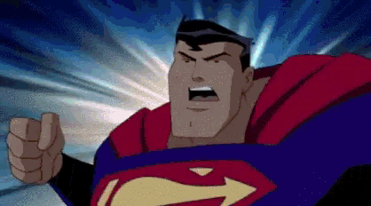 man of steel gif punch
