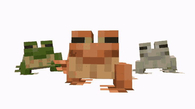 Frogs Minecraft GIF - Frogs Frog Minecraft - Discover & Share GIFs