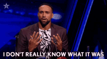 I Dont Really Know What It Was Ashley Banjo GIF - I Dont Really Know What It Was Ashley Banjo Britains Got Talent GIFs