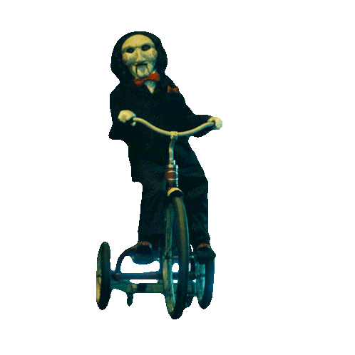 Riding A Tricycle Jigsaw Sticker - Riding A Tricycle Jigsaw Billy The Puppet Stickers