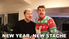 new year new stache new year new stache laughing haha