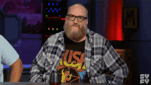 stare brian posehn the great debate blank focus concentrate