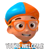 You'Re Welcome Blippi Sticker