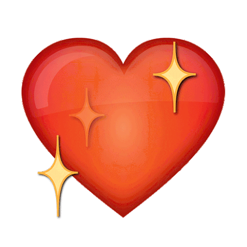 Sparkling Heart Sticker - Sparkling Heart Stickers