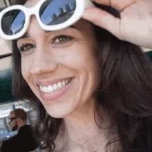 Colleen Ballinger Putting On Shades GIF - Colleen Ballinger Putting On Shades GIFs