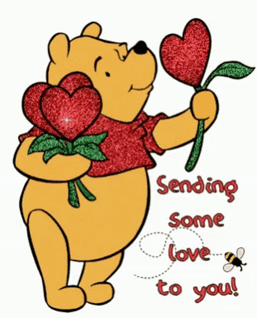 Sending Love Sending Love To You GIF - Sending Love Sending Love To You  Winnie The Pooh - Discover & Share GIFs