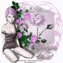 Glad You Like It Roses GIF - Glad You Like It Roses Purple GIFs