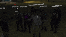a group of soldiers are standing in a line with the number 6 on a man 's shirt