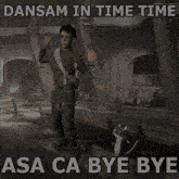 a screenshot of a video game that says " dansam in time time "