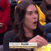 Kelsey Plum Eating Popcorn GIF