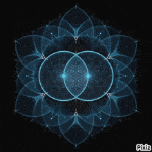 a picture of a circular pattern with pixiz written on the bottom of the picture