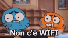 Cartoni Animati Gumball Nowifi No Internet Panico GIF
