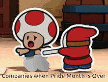 Companies When Pride Month Is Over Meme GIF - Companies When Pride Month Is Over Meme Paper Mario Colour Splash GIFs