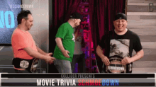 collider presents movie trivia schmoedown with three men