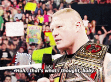 Brock Lesnar Hah Thats What I Thought Baby GIF - Brock Lesnar Hah Thats What I Thought Baby Thought So GIFs