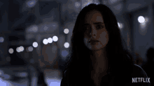 a netflix ad with a woman and the word yes on it