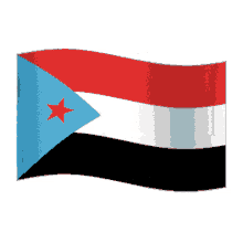 south yemen flag waving emoji