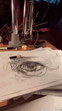 a drawing on a piece of paper that says the mill on it