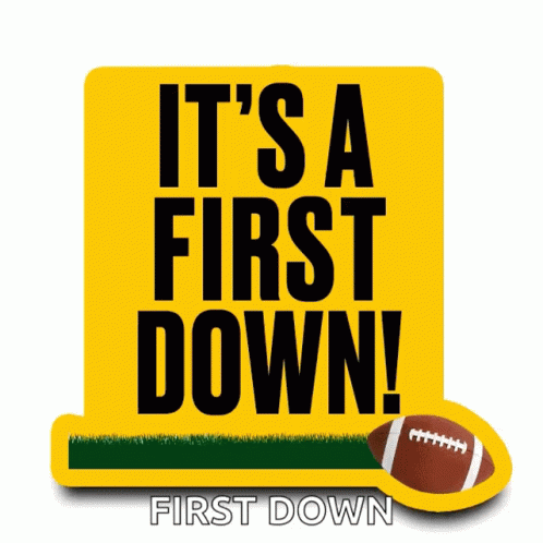 First Down Football GIF - First Down Football Its A First Down