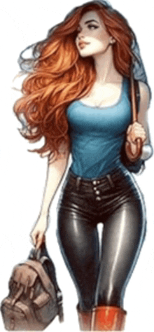 Young Lady Red Hair GIF