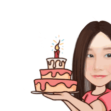 mintra emma mintra cute happy birthday cake candle