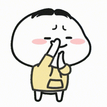 a cartoon character is covering his face with his hand
