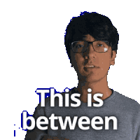 a man with glasses holds his hand to his chest with the words the both of us above him