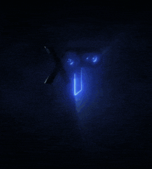a blue xp logo with a gear on it