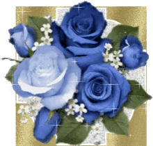 Rose Love GIF - Rose Love Blue Roses GIFs
