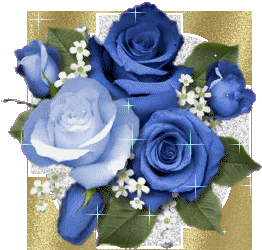 Rose Love Sticker - Rose Love Blue Roses Stickers