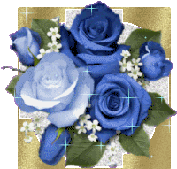 Rose Love Sticker - Rose Love Blue Roses Stickers