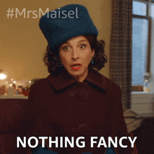 Nothing Fancy Rose Weissman GIF - Nothing Fancy Rose Weissman The Marvelous Mrs Maisel GIFs