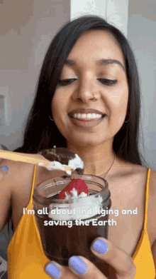 Im All About Indulging Saving The Earth GIF - Im All About Indulging Saving The Earth Chef Priyanka GIFs