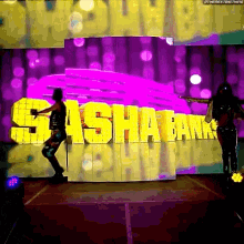 Sasha Banks Entrance GIF - Sasha Banks Entrance Bayley GIFs