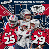 New England Patriots (29) Vs. Buffalo Bills (25) Post Game GIF - Nfl National Football League Football League GIFs