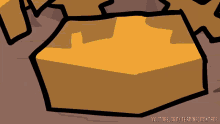 a cartoon drawing of a piece of gold with youtube.com/terminalmontage written on the bottom