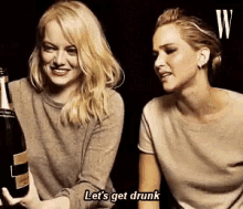 Emma Stone Jennifer Lawrence GIF - Emma Stone Jennifer Lawrence Drunk GIFs