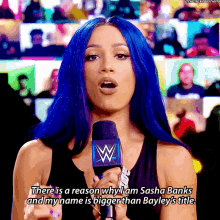 Sasha Banks There Is A Reason Why I Am GIF - Sasha Banks There Is A Reason Why I Am My Name Is Bigger Than Your Title GIFs