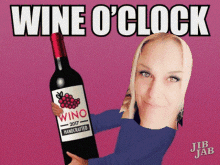 wine wine o clock wine time lets drink