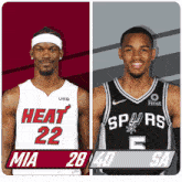 Miami Heat (28) Vs. San Antonio Spurs (40) First-second Period Break GIF - Nba Basketball Nba 2021 GIFs